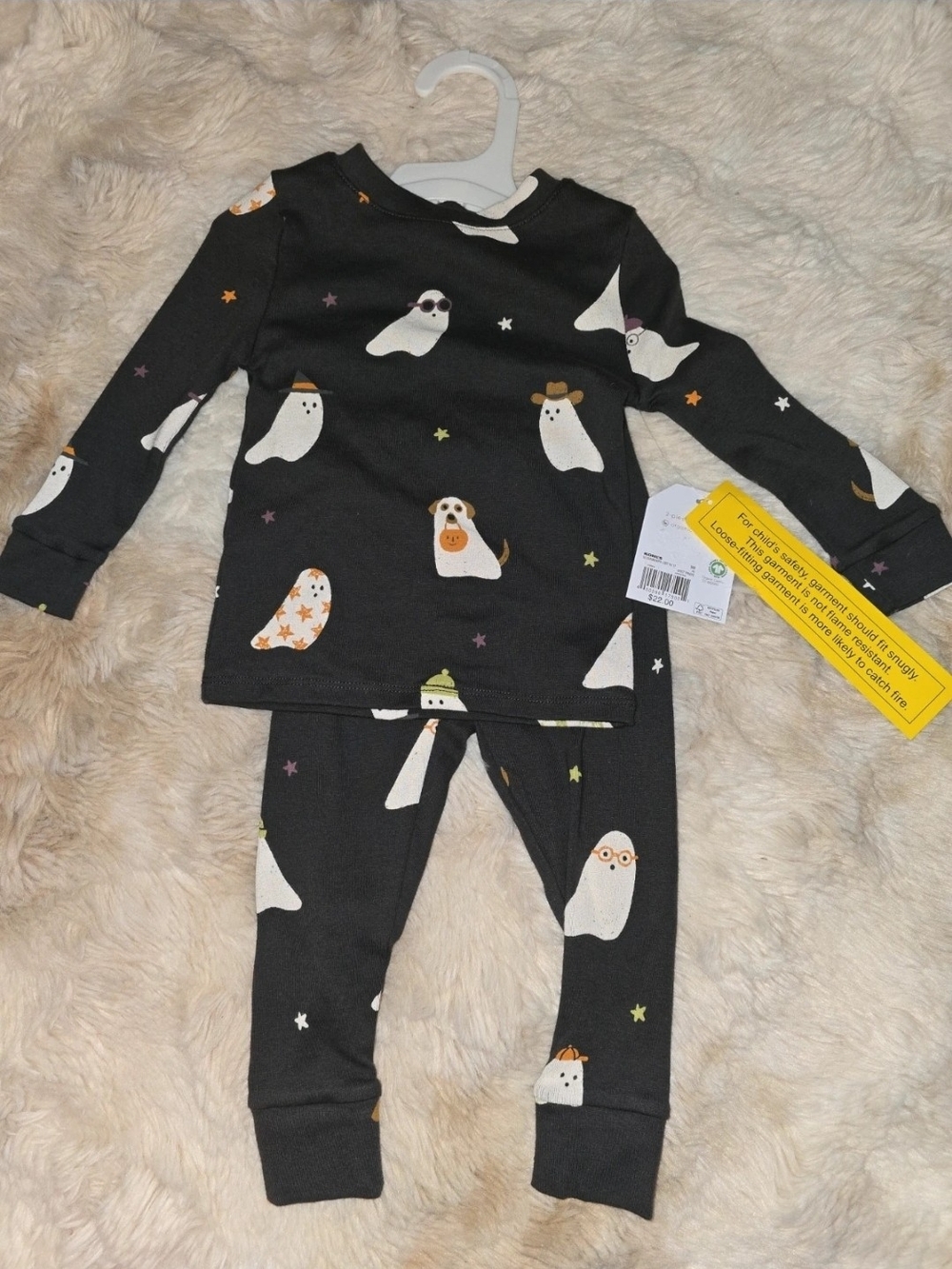 Little Co. By Lauren Conrad Kids Ghost Pajama Shirt & Pant Set 9M